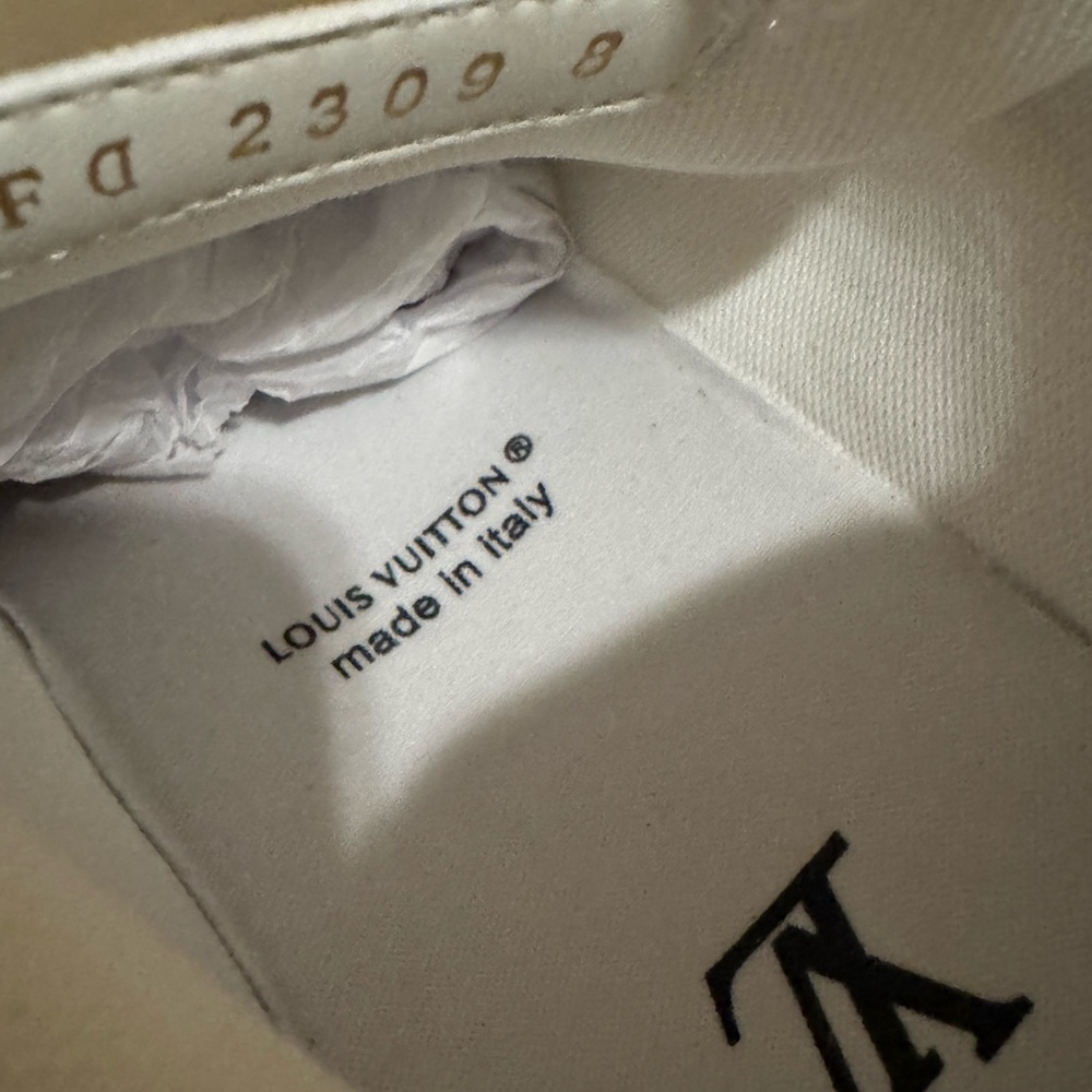 Louis Vuitton Beige and White Skater Sneakers - Picture 8 of 15